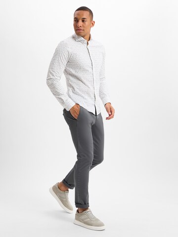 JOOP! Slim fit Overhemd 'Pares' in Wit