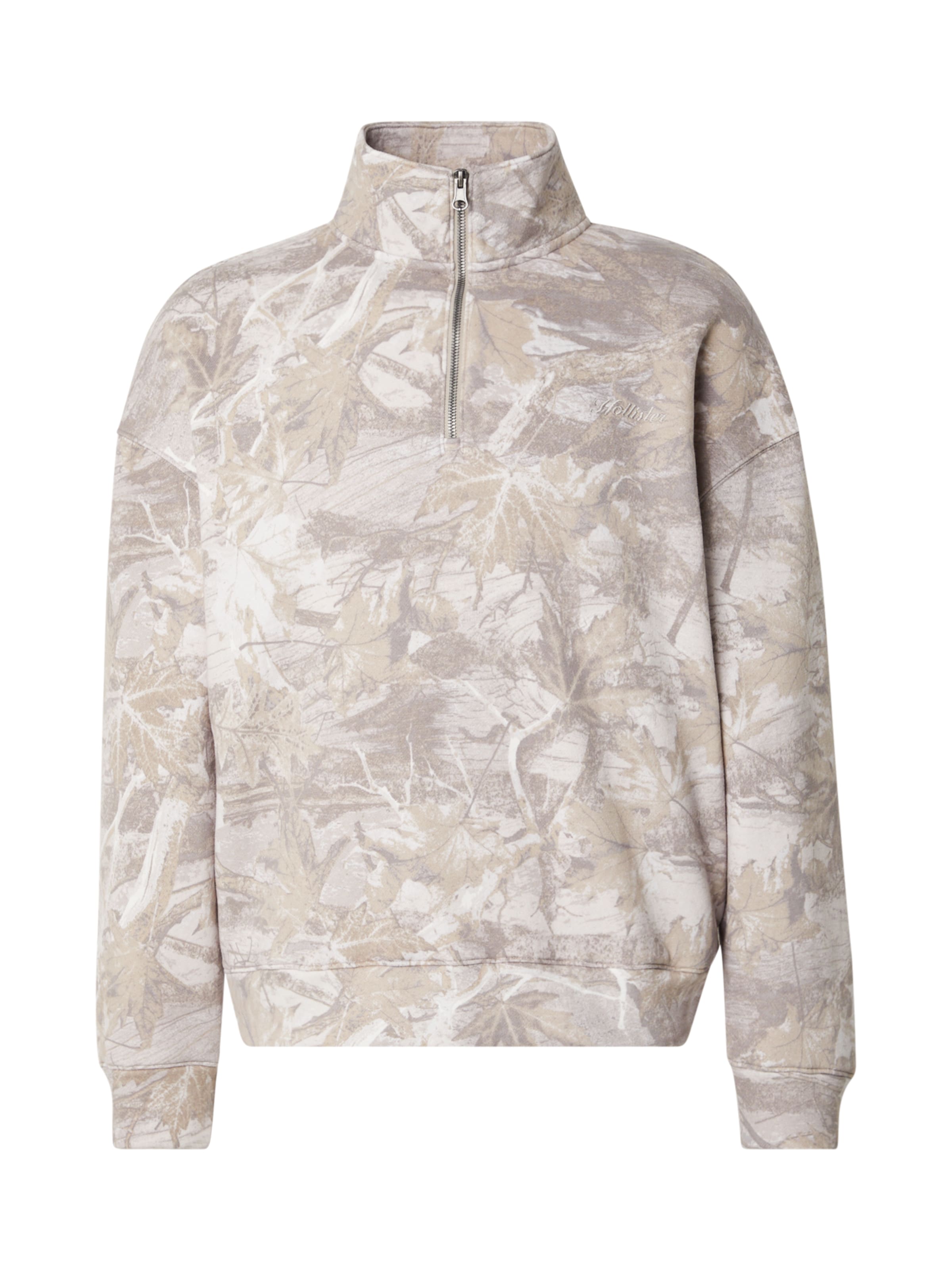 HOLLISTER Μπλούζα φούτερ σε λευκό: μπροστά