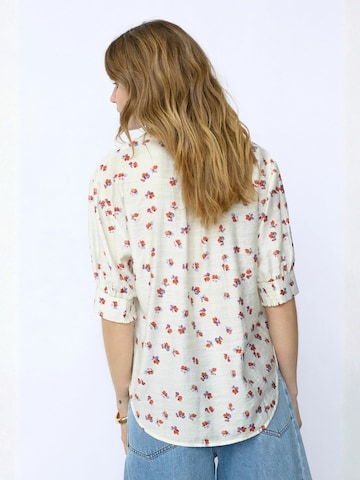 T-shirt ' MarisCC ' co'couture en blanc