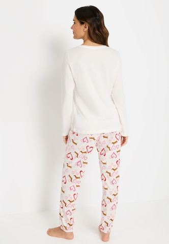 VIVANCE Piżama w kolorze biały