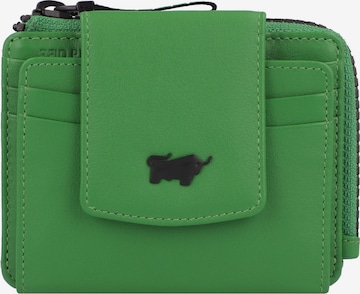 Braun Büffel Wallet 'Capri' in Green: front