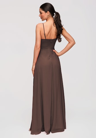 Robe de soirée Ombre en marron