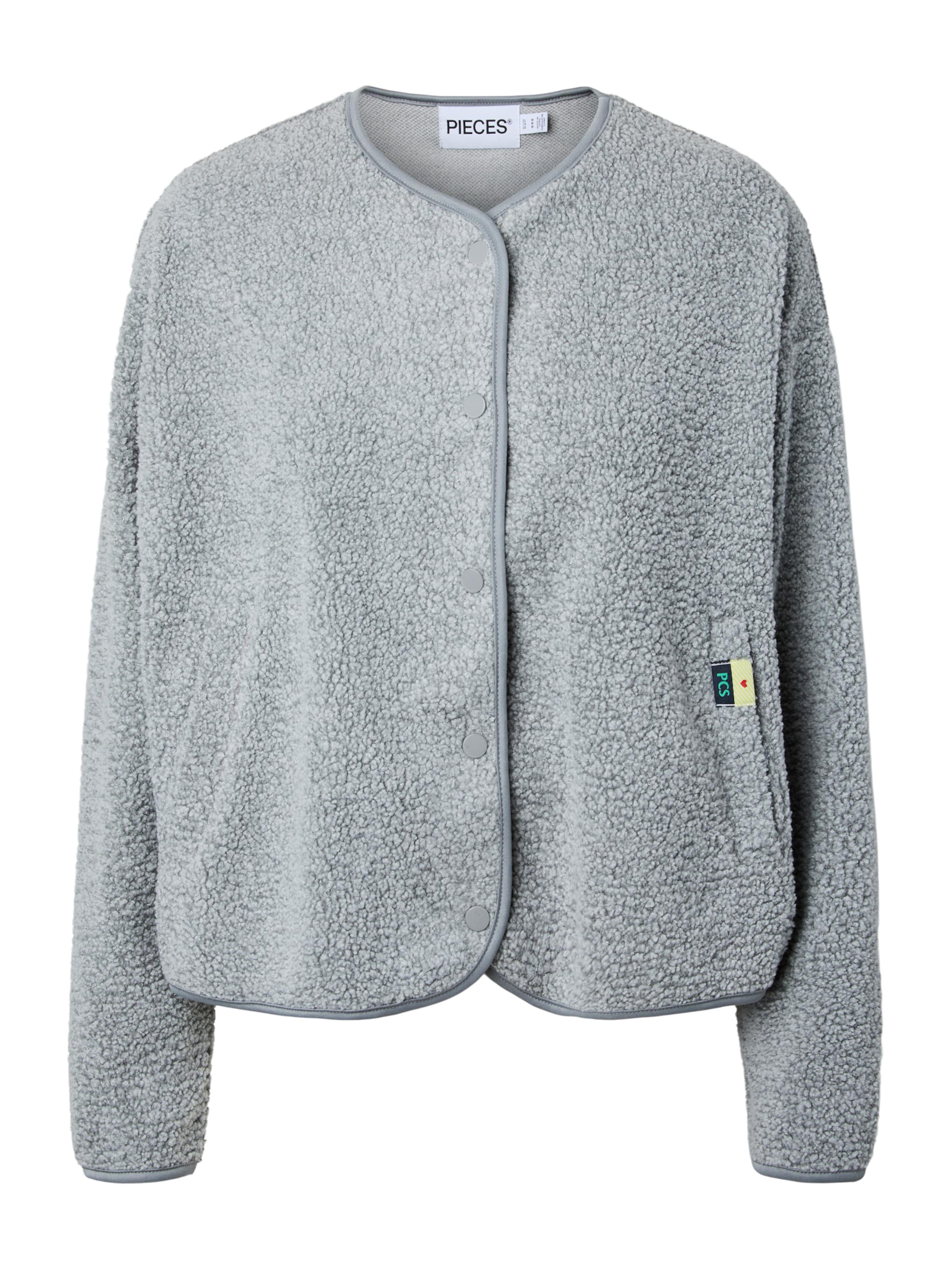 Veste mi-saison 'PCKATTY' PIECES en gris : devant