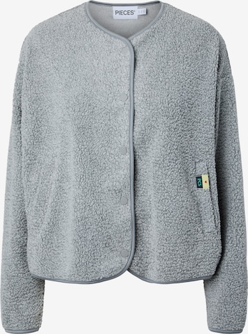 Veste mi-saison 'PCKATTY' PIECES en gris : devant