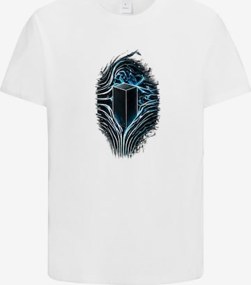 HUSKSWARE Shirt 'Grafik' in Weiß: Vorderseite