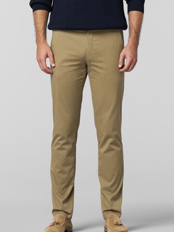 Regular Pantalon chino 'Bonn' MEYER en marron : devant