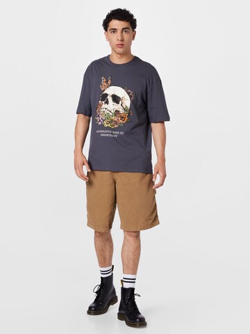 JACK & JONES - Camiseta 'Tattoo' en gris