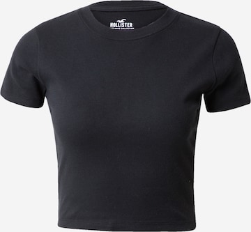 HOLLISTER T-shirt i svart: framsida