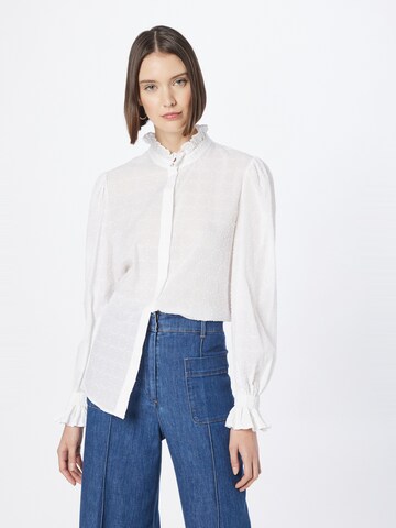 BOSS Blouse 'Bellina' in Wit: voorkant