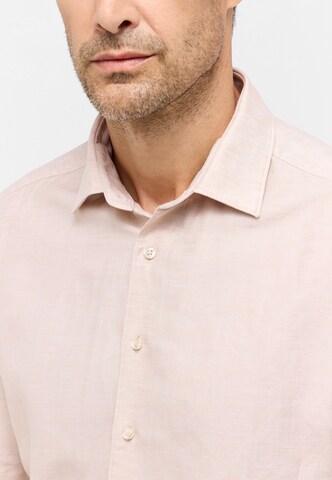 ETERNA Regular fit Button Up Shirt in Beige