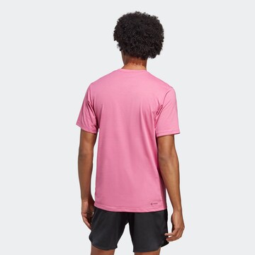 ADIDAS PERFORMANCE Funktionsshirt 'Train Essentials Feelready Logo' in Pink