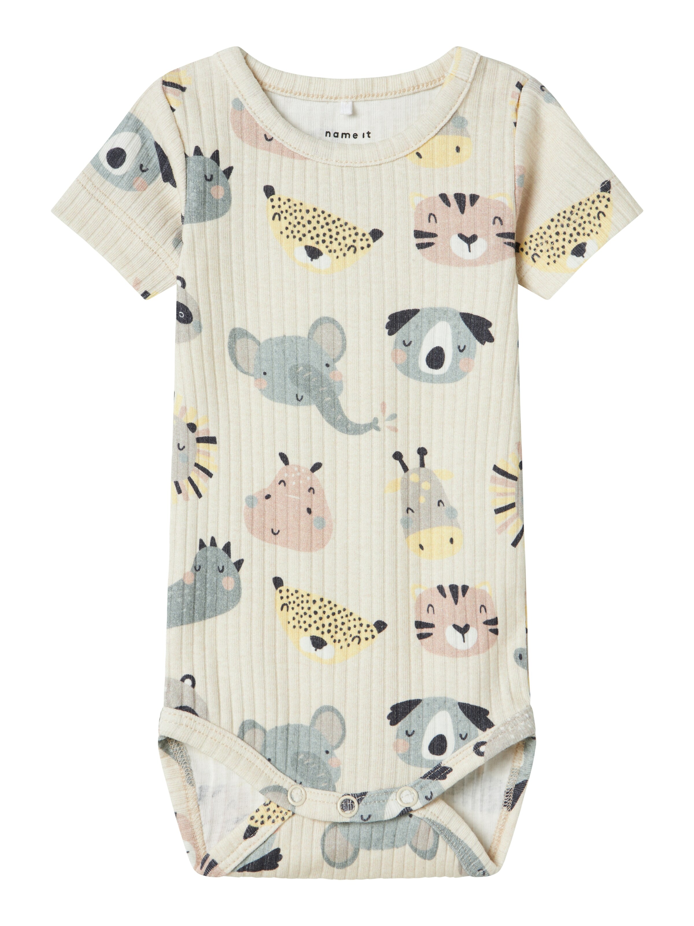 Salopetă/Body 'NBNOSUMMER' de la NAME IT pe bej: față