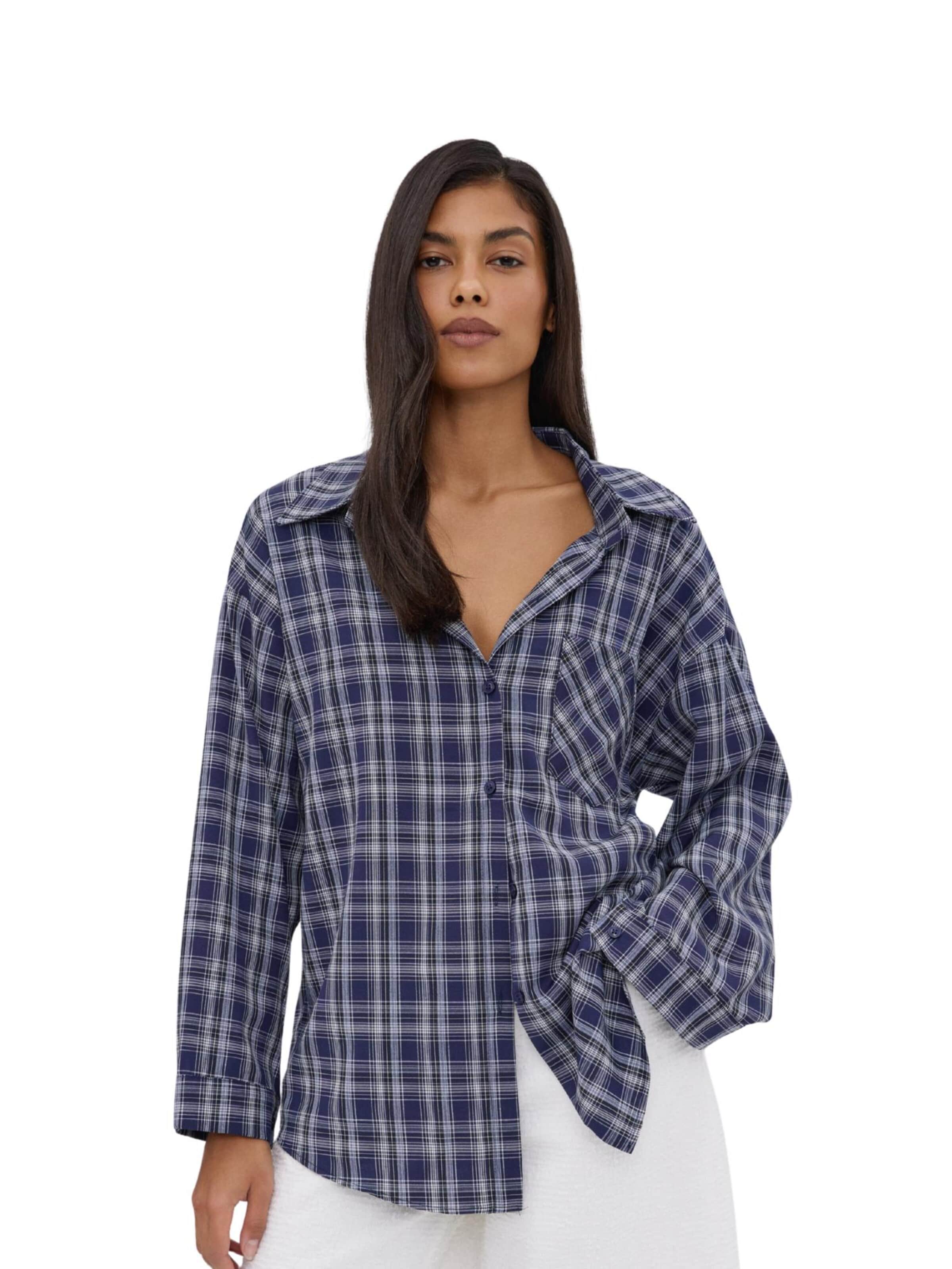Estro Bluse '2711' i blå: forside