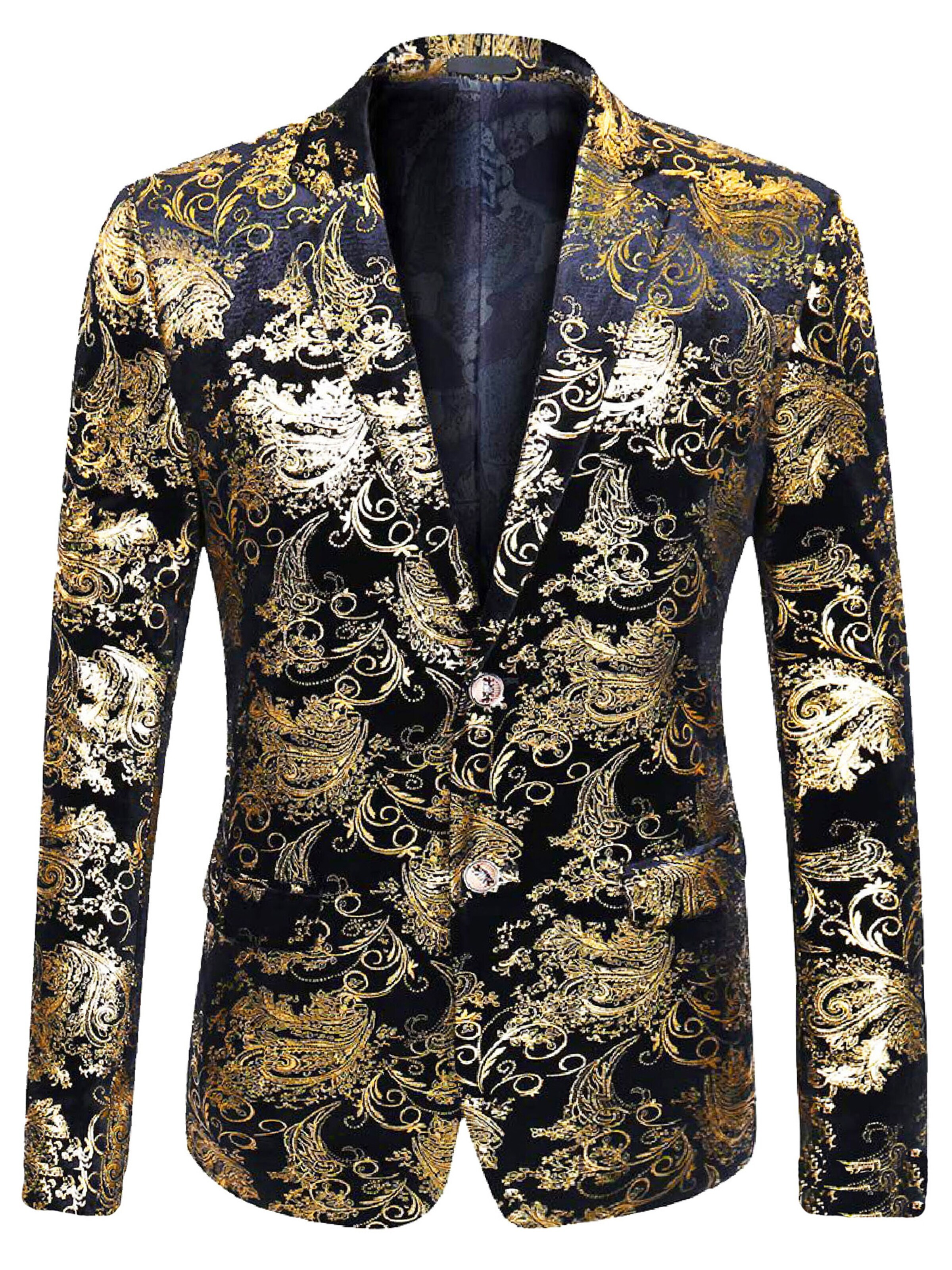YOUTHUP Suit Jacket 'Goldglanz' in Gold: front
