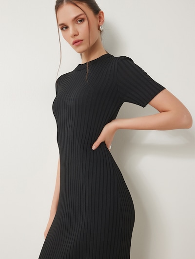 Abito in maglia in S-M Happiness İstanbul di colore nero, Visualizzazione prodotti