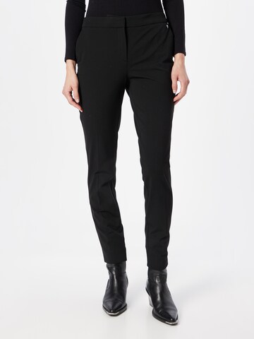 COMMA Slim fit Chino Pants in Black: front
