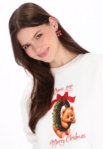 Sweat-shirt 'Pop' MYMO en blanc