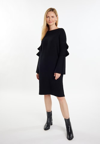 usha WHITE LABEL Knitted dress in Black