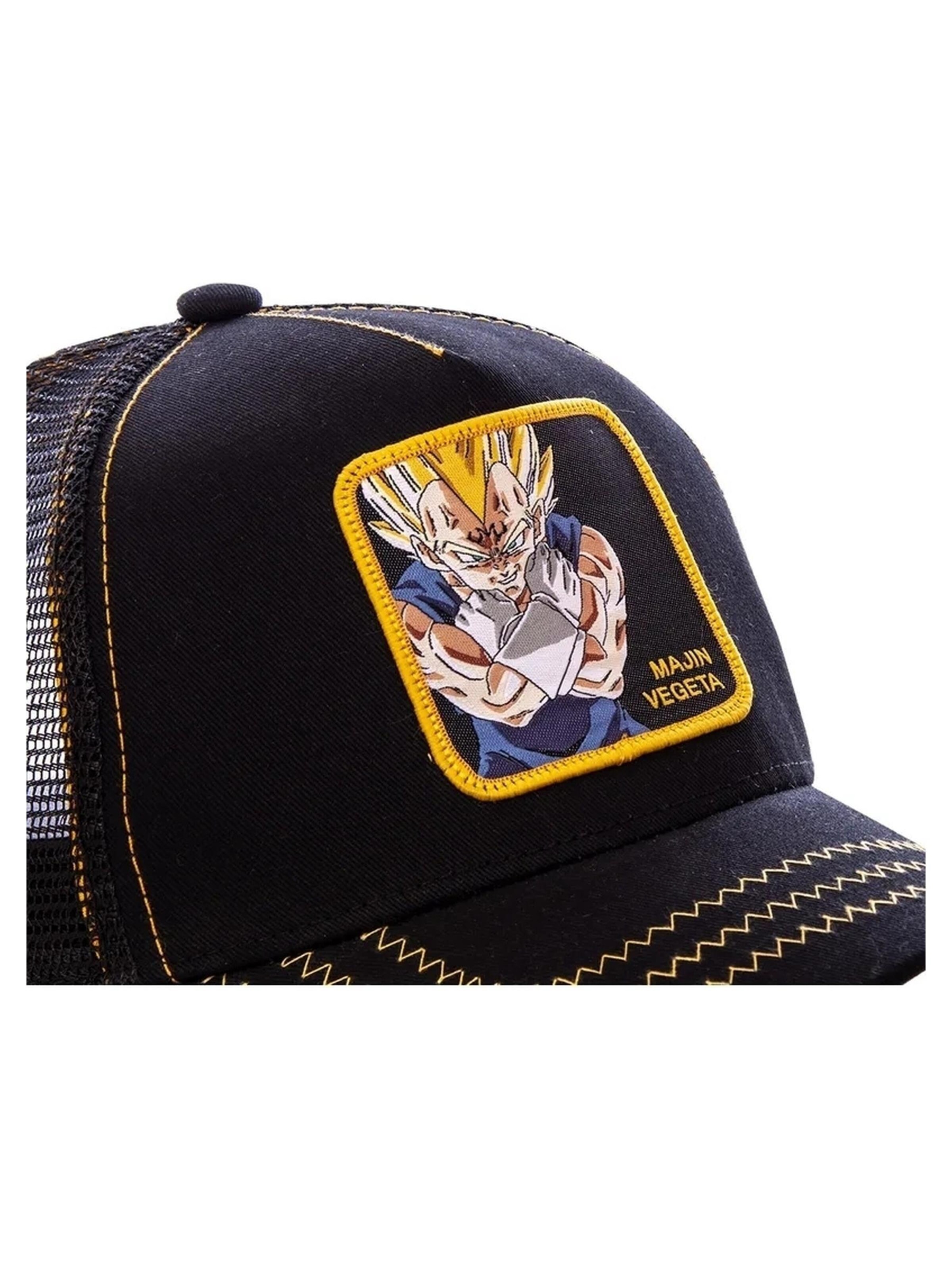 Casquette 'Gorra capslab negra majin vegeta bordado frente visera curva' Capslab en noir