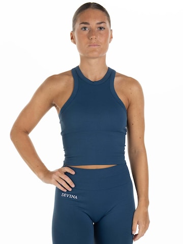 Divina Sporttop 'Sleek' in Blau: Vorderseite