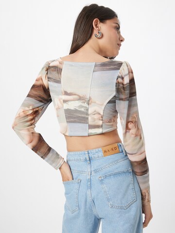 Nasty Gal - Camiseta en gris