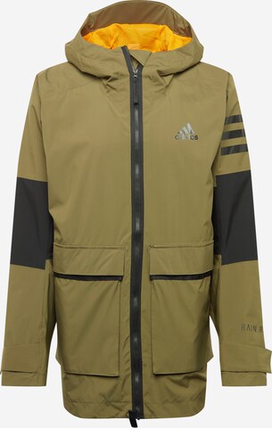 ADIDAS SPORTSWEAR - Chaqueta deportiva 'Utilitas ' en verde: frente