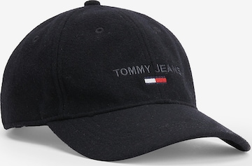 Tommy Jeans Cap in Black: front