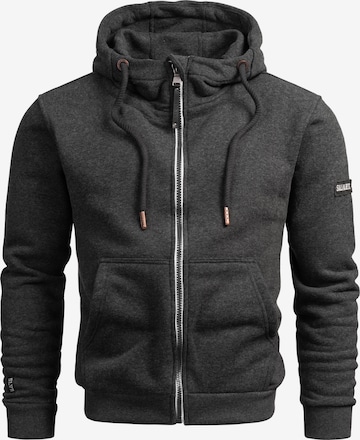 Alessandro Salvarini Sweat jacket 'Bergamo' in Grey: front