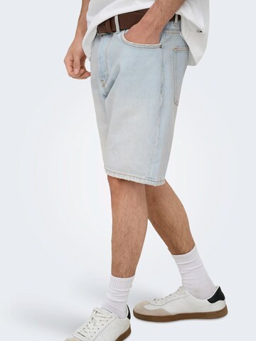 Only & Sons Regular Jeans 'ONSEDGE' i blå