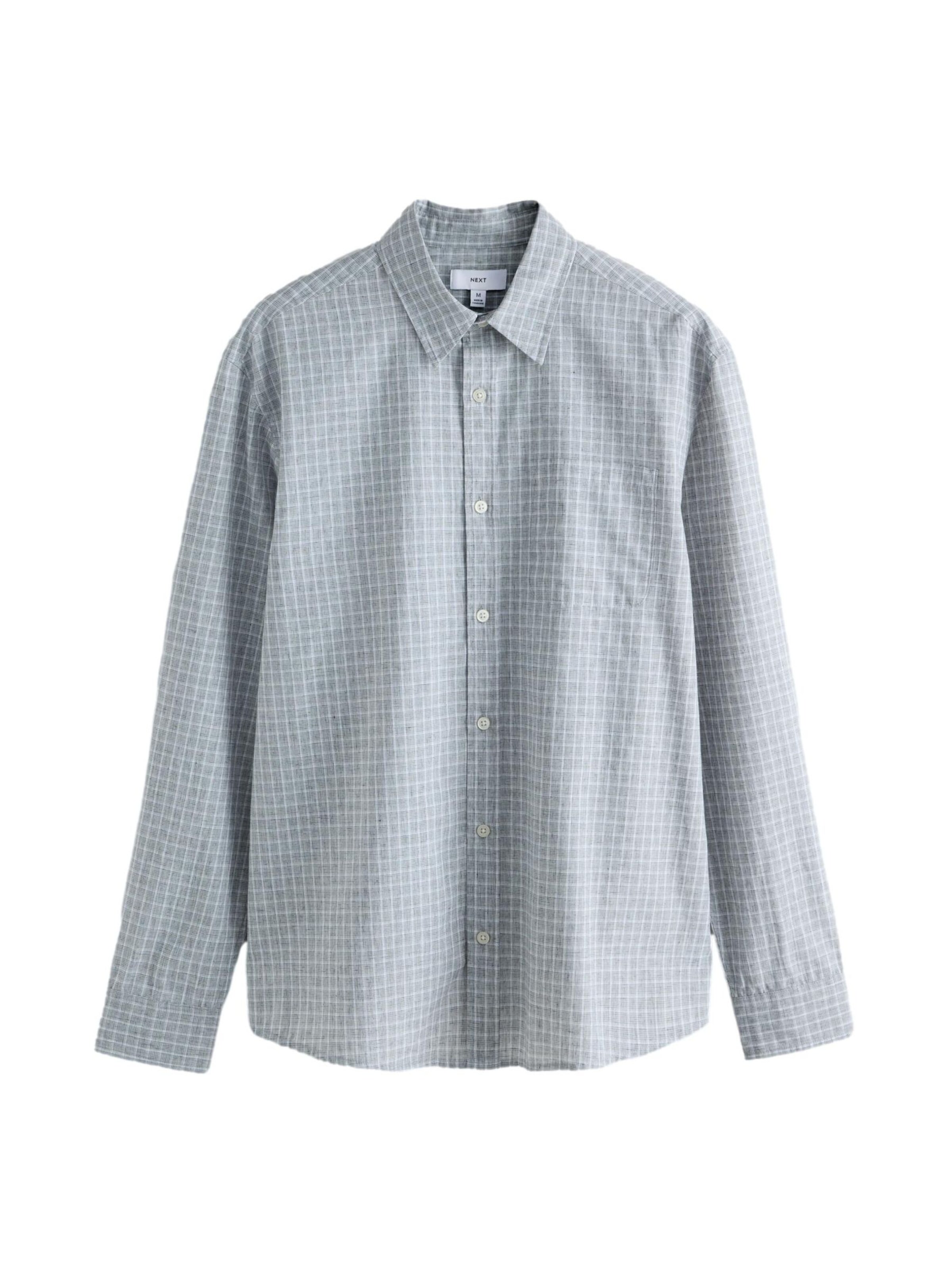 Next Hemd in Grau: Vorderseite