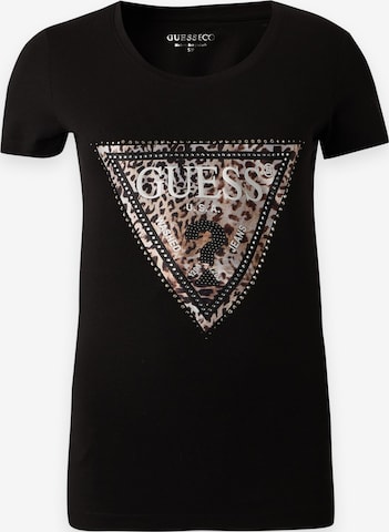 GUESS - Camiseta 'Savanna' en negro: frente