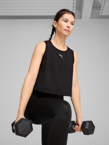 Top sportivo 'Cloudspun' di PUMA in nero: frontale