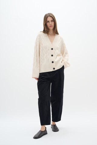 InWear Loose fit Pleat-front trousers 'Rikka Barrel' in Black