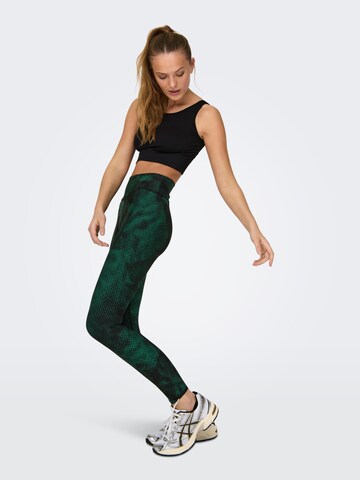 ONLY PLAY Skinny Sportbroek 'JAM-ROSE-2 LIFE' in Groen