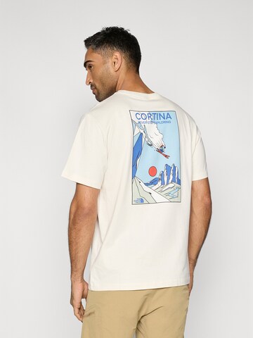 THE NORTH FACE Majica 'MOUNTAIN CELEBRATION' | bela barva: sprednja stran