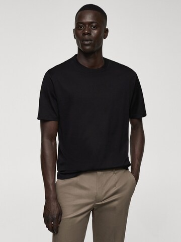 MANGO MAN T-shirt 'BELLOW' i svart: framsida