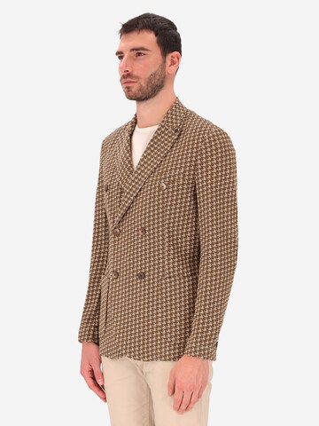 Distretto12 Regular Fit Sakko 'Dub' in Braun