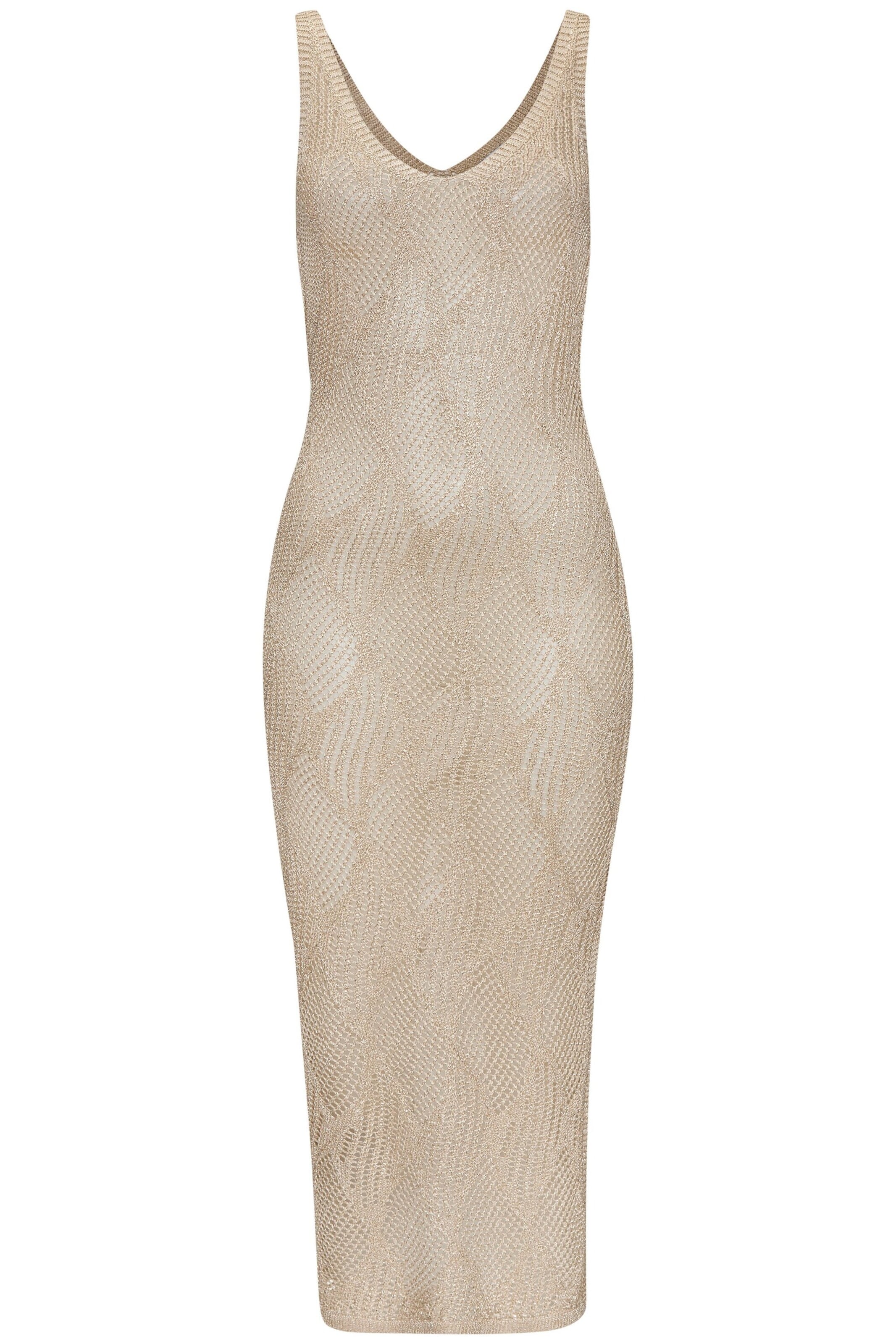 LASCANA Beach Dress in Beige: front
