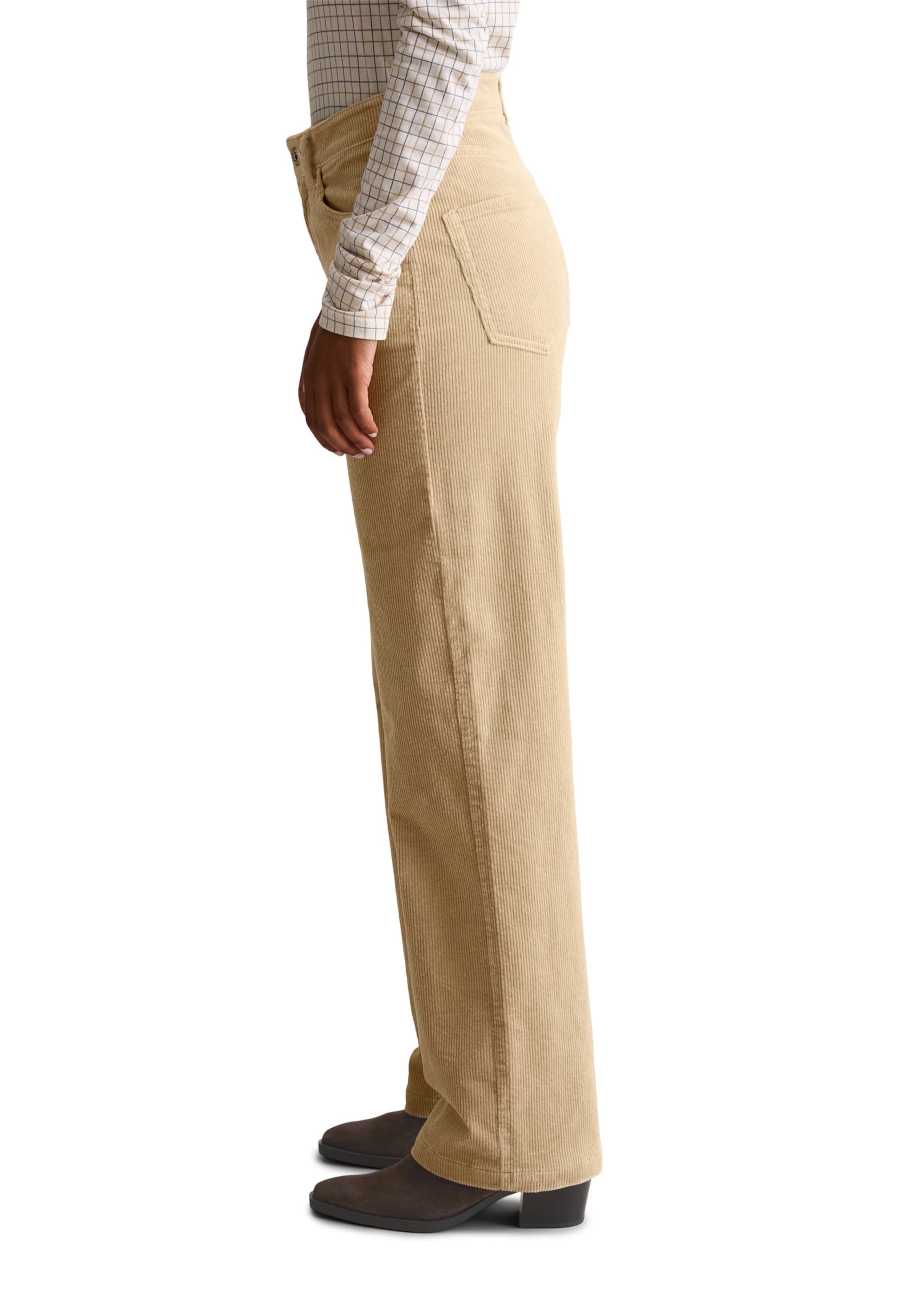 Marc O'Polo DENIM Široký strih Nohavice 'Tomma' - Béžová