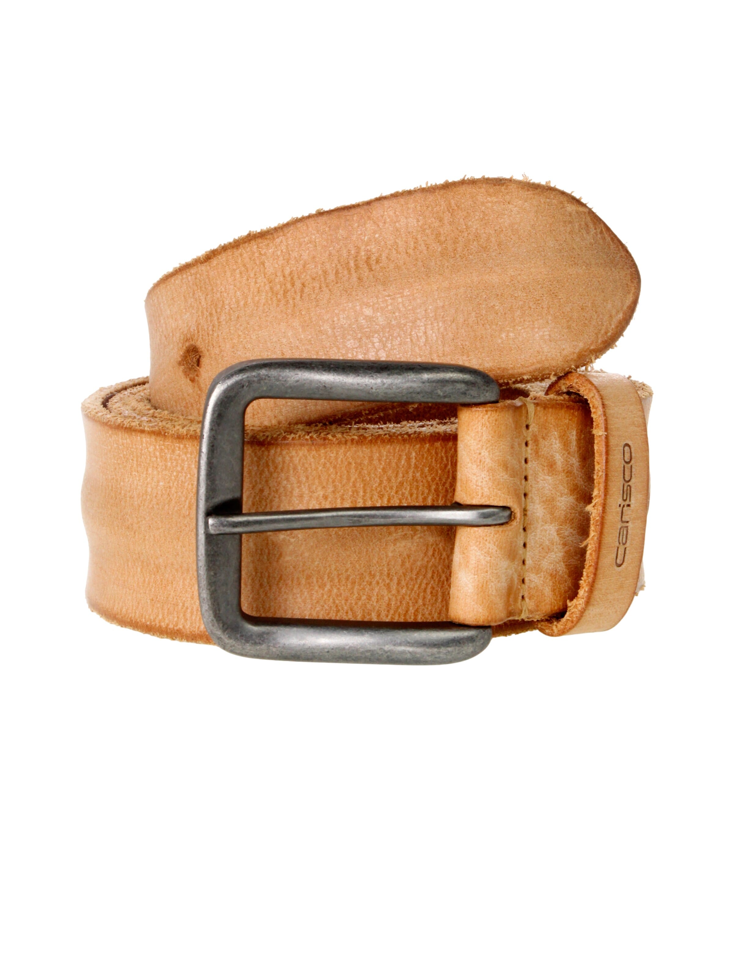 carisco Belt 'Jeansgürtel Gump' in Beige: front