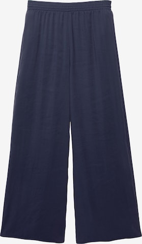 Pull&Bear Wide Leg Housut värissä sininen: etupuoli