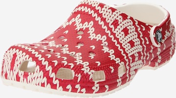 Crocs Träskor 'Classic Holiday Sweater' i röd: framsida