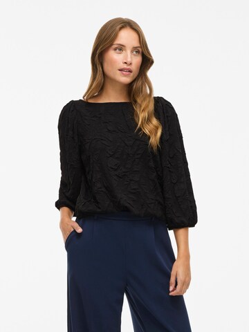 VILA Bluse 'VIDevera' i sort: forside