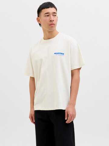 JACK & JONES Majica 'JORFOLD' | bela barva