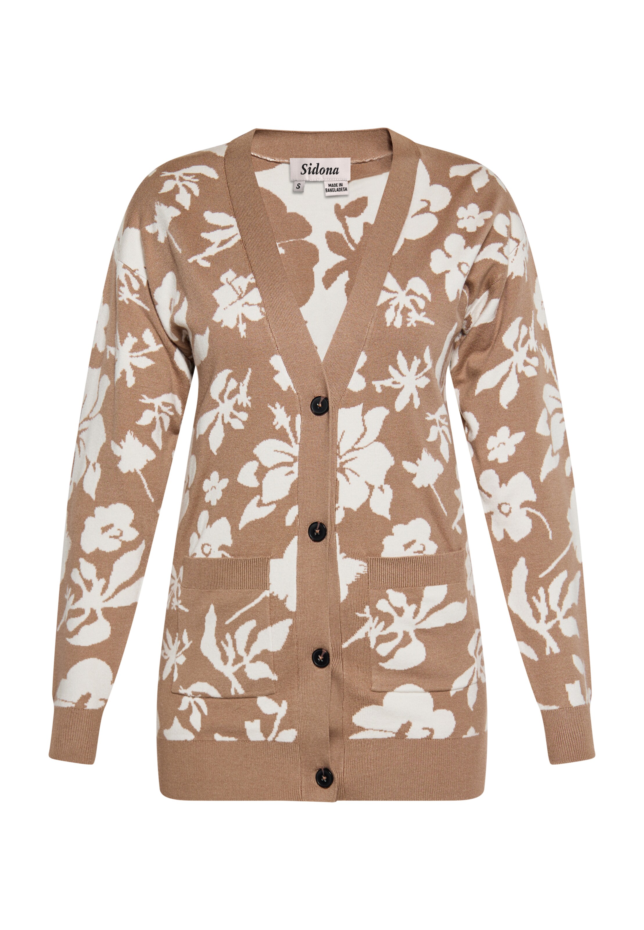 Sidona - Casaco de malha em cinzento: frente