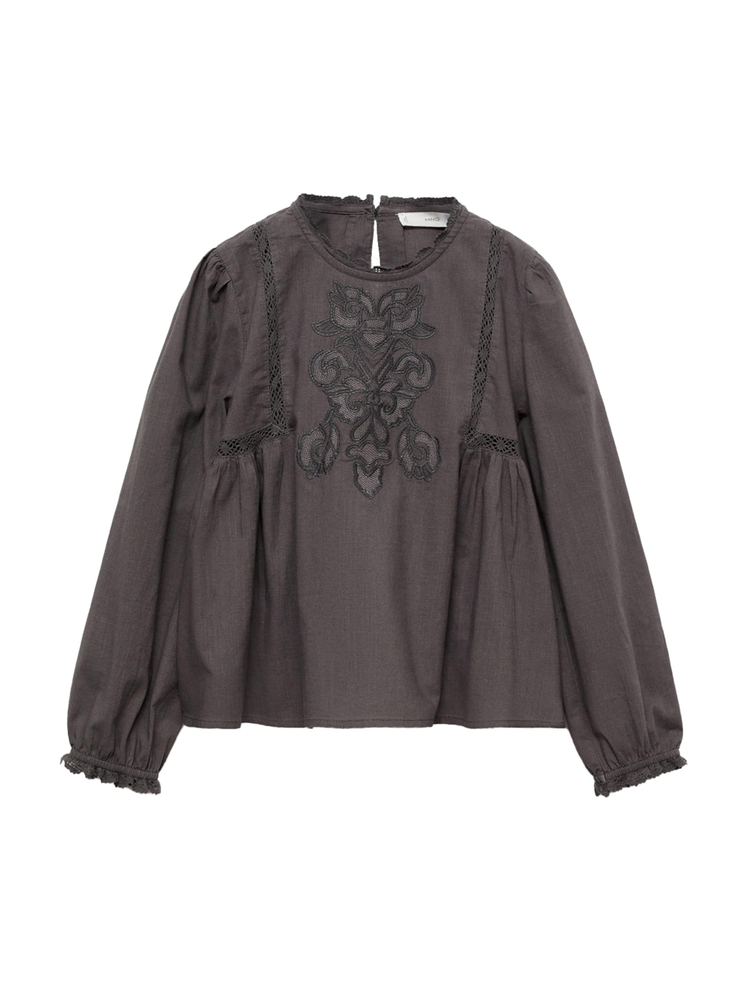 MANGO KIDS Блуза 'VALERIA' в сиво: отпред