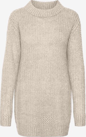 VERO MODA - Pullover 'THUNDER' em bege: frente