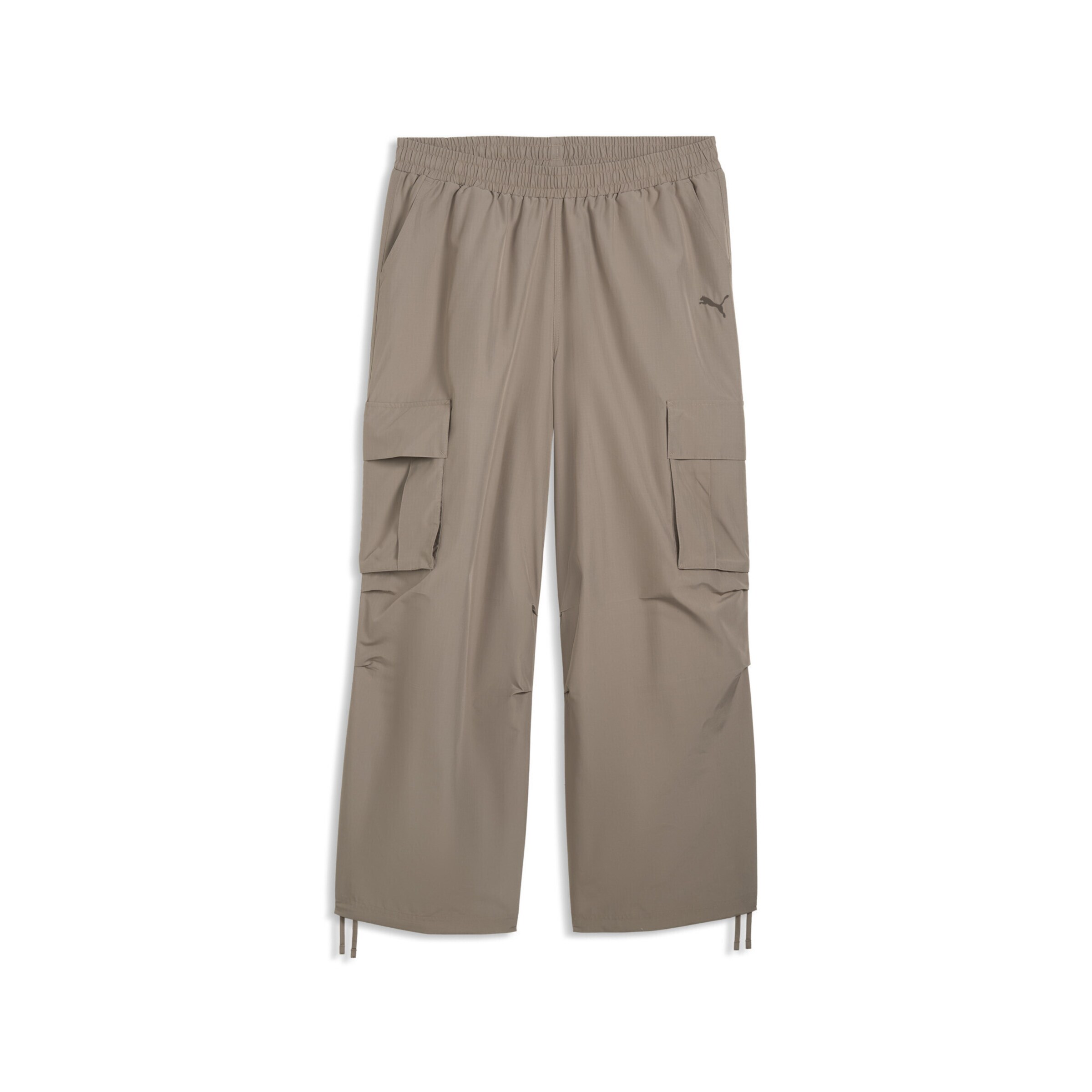 PUMA Wide leg Sports trousers 'Essentials ' in Beige: front