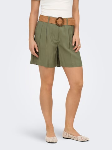 ONLY Regular Pleat-front trousers 'ONLIbiza' in Green: front