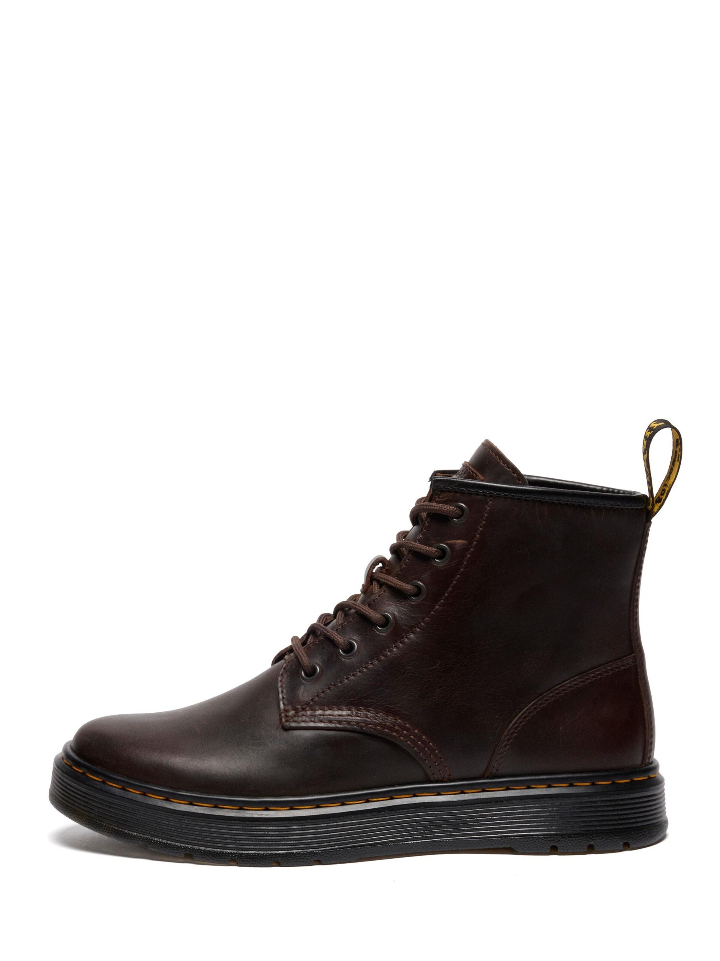 Dr. Martens Lace-Up Boots 'Brookline Chukka crazy horse' in Brown: front